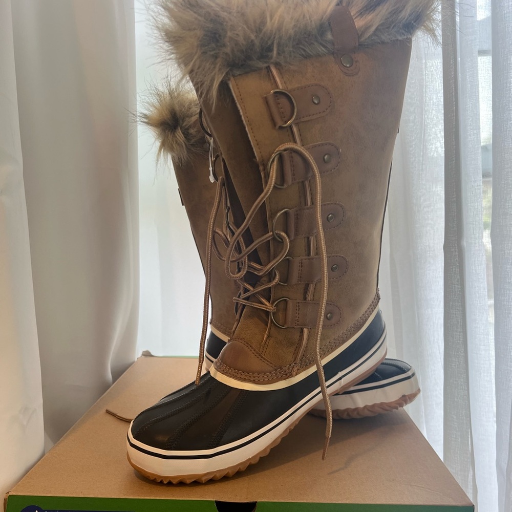 Women's Tan JBU by Jambu Ella Waterproof Winter Boot Size: 9.5